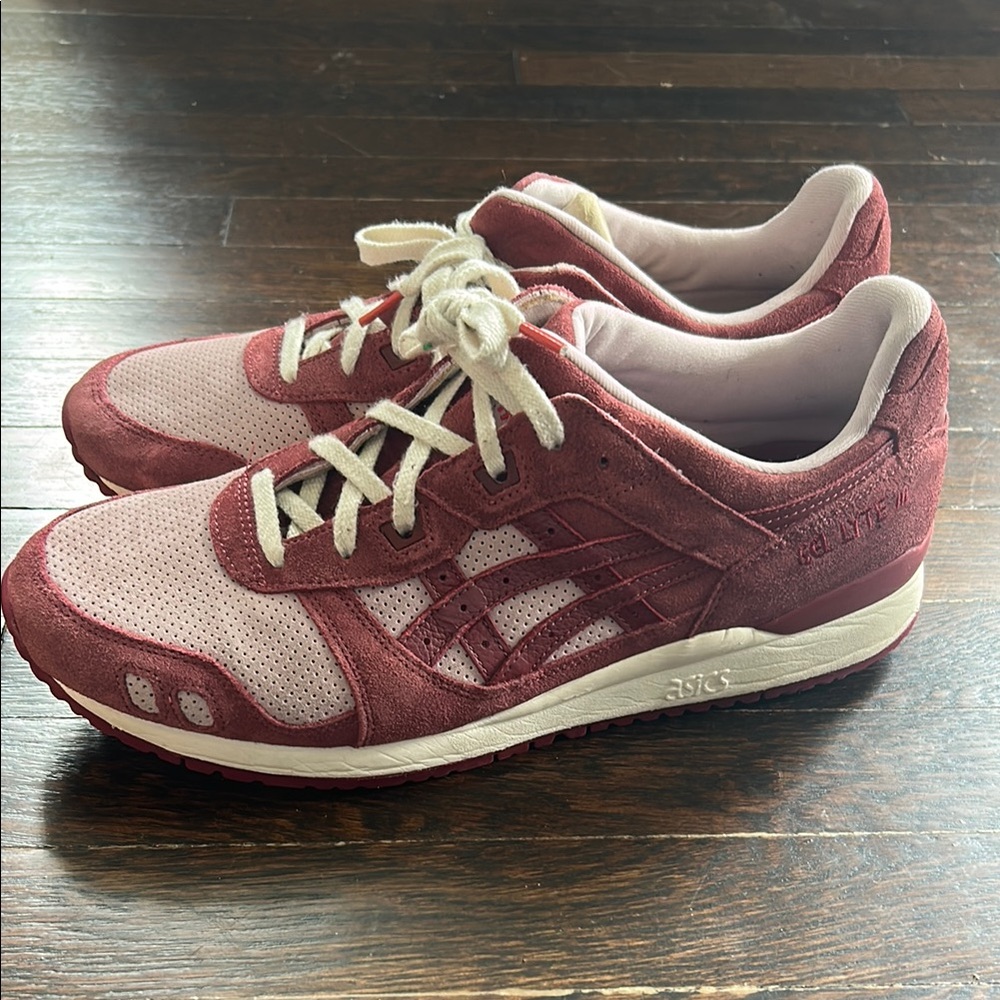 ASICS men gel lyte 3 beet red size 12